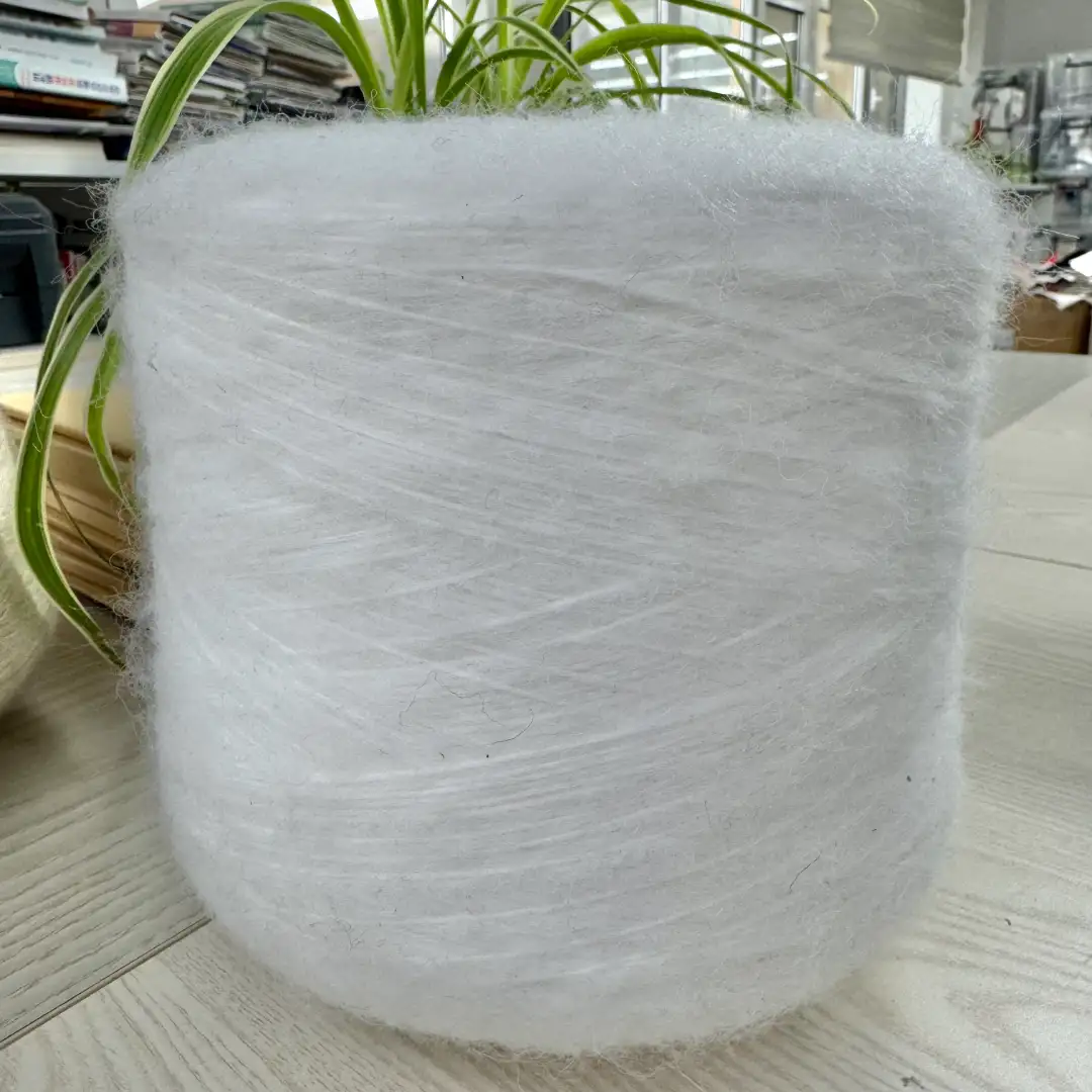 China Yarn for Ladies Vest (Sweater),Men’s Vest (Sweater),Open Cardigan (Sweater),Half-Zipper Cardigan (Sweater),Crew Neck Pullover (Sweater),Crop Top Pullover (Sweater) Air Spun Yarn Fancy Yarn Nylon Acrylic Recycled Polyester White color buy from China wholesaler bulk order at wholesale price free worldwide shipping Alibaba