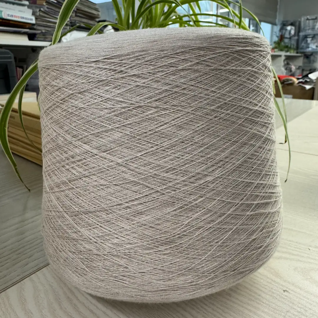 China Yarn for Ladies Vest (Sweater),Men’s Vest (Sweater),Open Cardigan (Sweater),Half-Zipper Cardigan (Sweater),Crew Neck Pullover (Sweater),Crop Top Pullover (Sweater) Semi-Worsted Spun Regular Yarn Polyester Rayon Linen Beige color buy from China wholesaler bulk order at wholesale price free worldwide shipping Alibaba