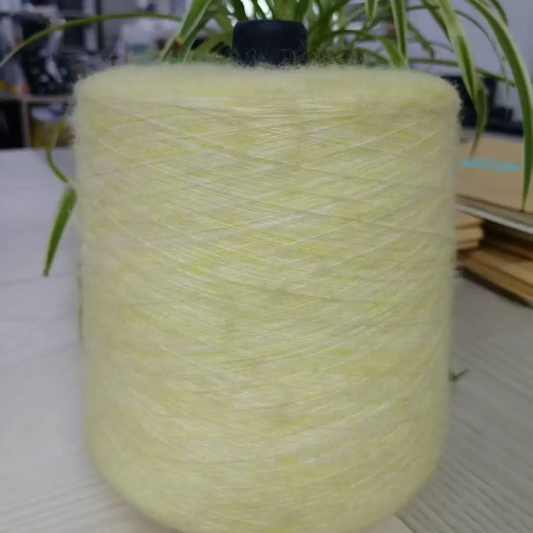 China Yarn for Ladies Vest (Sweater),Men’s Vest (Sweater),Open Cardigan (Sweater),Full-Zipper Cardigan (Sweater),Half-Zipper Cardigan (Sweater),Shirt Long Sleeve Button (Sweater) Mossy Yarn Fancy Yarn Polyester Acrylic Wool Spandex yellow color buy from China wholesaler bulk order at wholesale price free worldwide shipping Alibaba