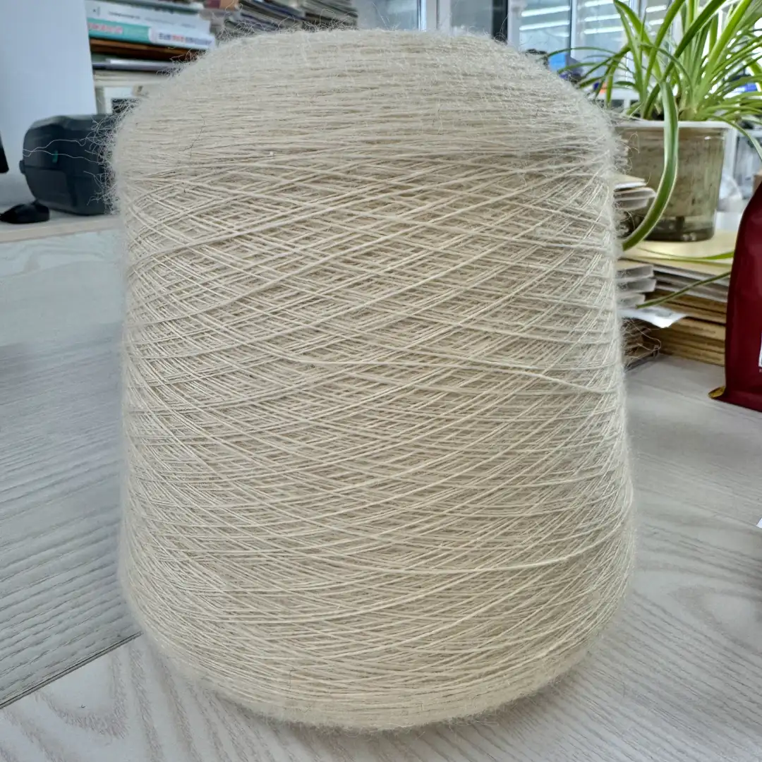 China Yarn for Ladies Vest (Sweater),Men’s Vest (Sweater),Open Cardigan (Sweater),Half-Zipper Cardigan (Sweater),Crew Neck Pullover (Sweater),Crop Top Pullover (Sweater) Mossy Yarn Fancy Yarn Acrylic Nylon PBT RWS Wool Cream color buy from China wholesaler bulk order at wholesale price free worldwide shipping Alibaba