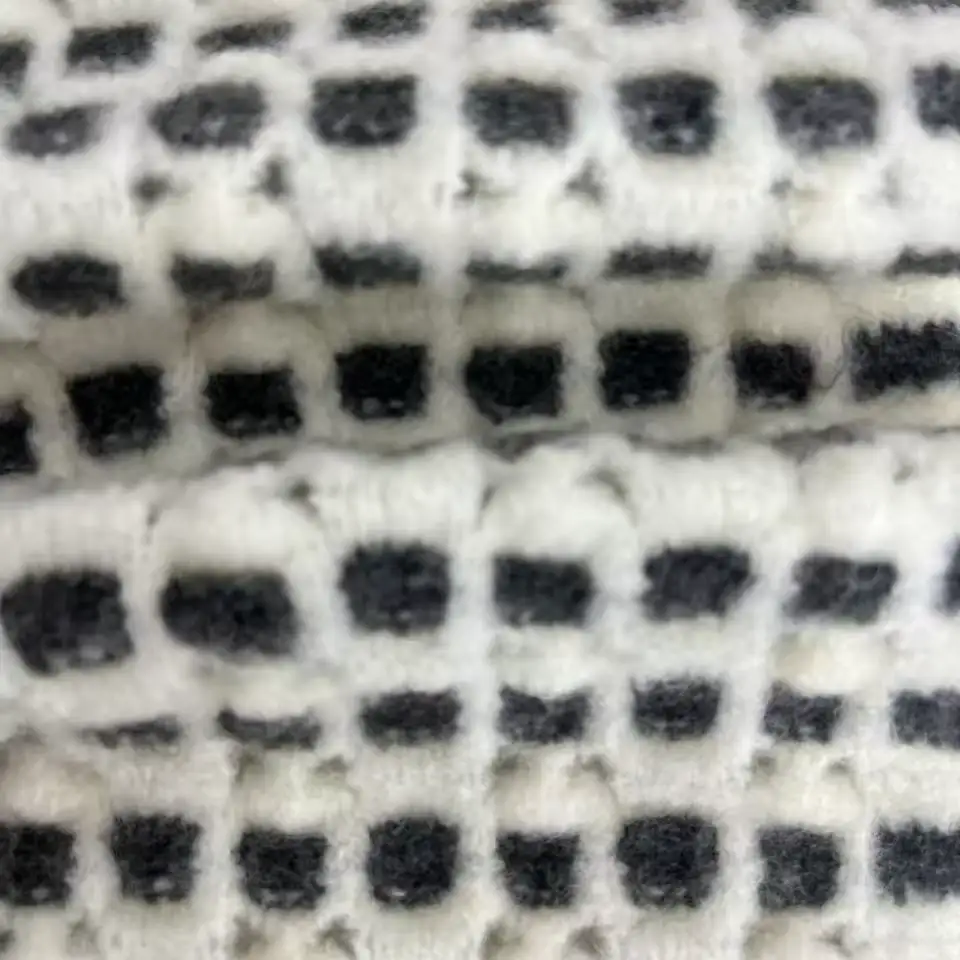 China Yarn for Full-Zipper Cardigan (Sweater),Womens Soft Wide Leg Trousers (Sweater),Womens Front Buttons Jumper (Sweater),Womens Drop Shoulder Relaxed Jumper (Sweater) Mossy Yarn Fancy Yarn Acrylic Recycled Polyester Wool Elastane gray+white color buy from China wholesaler bulk order at wholesale price free worldwide shipping Alibaba