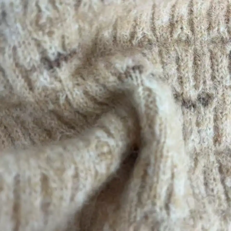 China Yarn for Half-Zipper Cardigan (Sweater),Knitted Trousers (Sweater),Kids Crew-Neck Cardigan (Sweater),Womens Loose-Fit Dress (Sweater) Mossy Yarn Fancy Yarn Recycled Polyester Wool Elastane Acrylic brown color buy from China wholesaler bulk order at wholesale price free worldwide shipping Alibaba