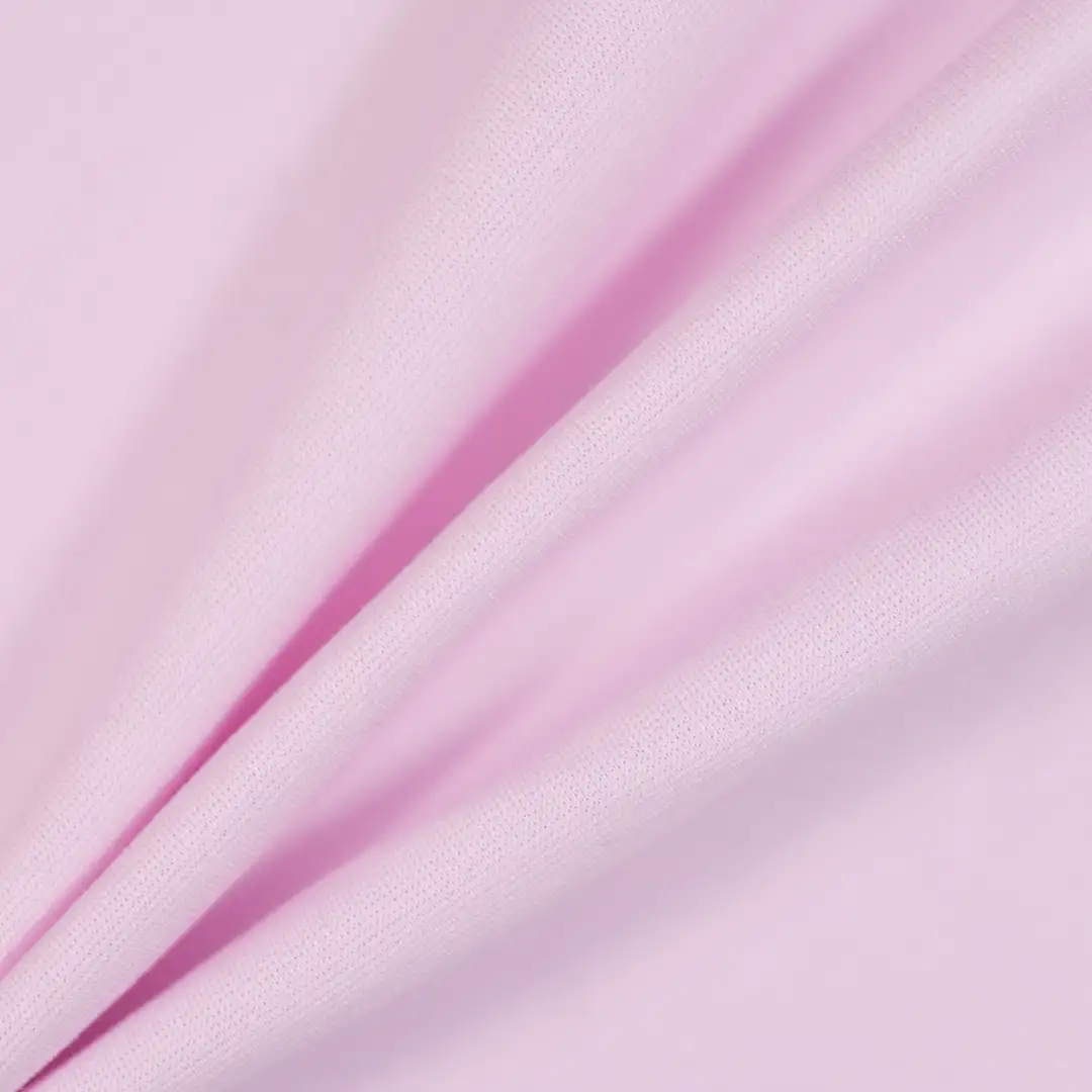 China Fabric for T-Shirt,Polo Shirt,Loungewear Interlock Knit Fabric Cotton Polyester Spandex pink color buy from China wholesaler bulk order at wholesale price free worldwide shipping Alibaba