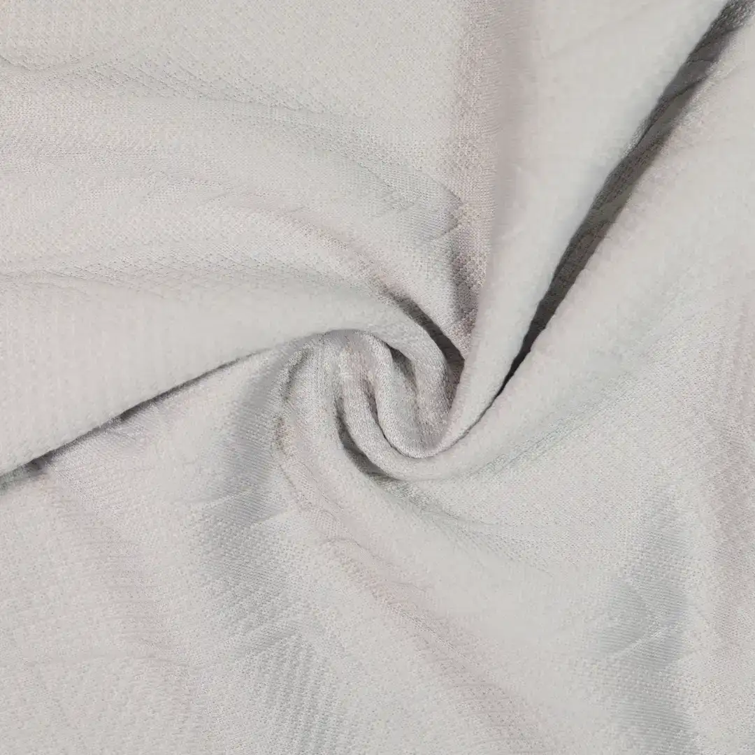 China Fabric for T-Shirt,Polo Shirt Jacquard Knit Fabric Polyester Spandex grey color buy from China wholesaler bulk order at wholesale price free worldwide shipping Alibaba