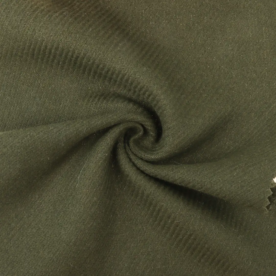 China Fabric for Jackets,Trench Coat,Overcoat Woolen Twill Woolen Polyester olive green color buy from China wholesaler bulk order at wholesale price free worldwide shipping Alibaba