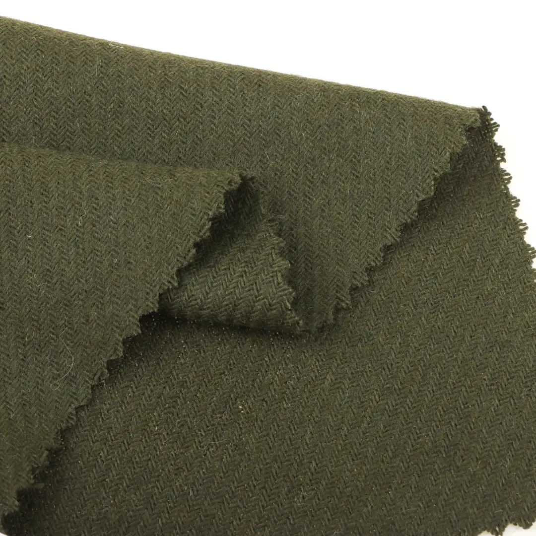 China Fabric for Jackets,Trench Coat,Overcoat Woolen Twill Woolen Polyester olive green color buy from China wholesaler bulk order at wholesale price free worldwide shipping Alibaba