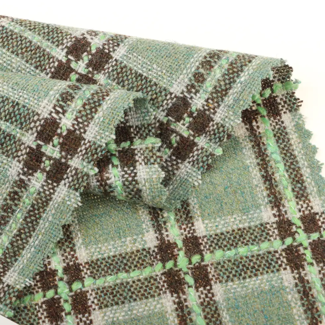 China Fabric for Jackets,Trench Coat,Overcoat,Suit Melton Woolen Polyester Wool Other check color buy from China wholesaler bulk order at wholesale price free worldwide shipping Alibaba