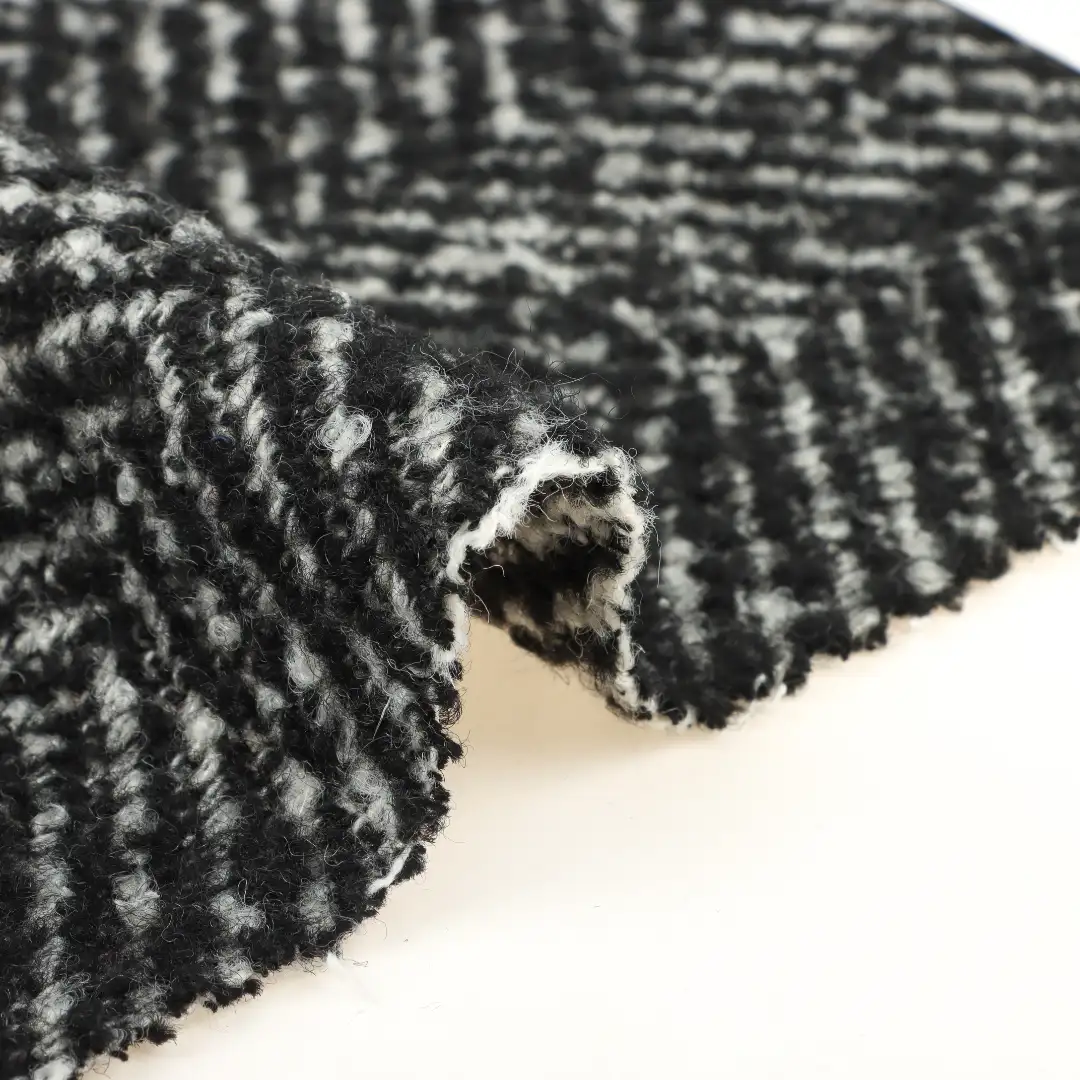 China Fabric for Jackets,Trench Coat,Overcoat Woolen Herringbone Woolen Other Wool Black color buy from China wholesaler bulk order at wholesale price free worldwide shipping Alibaba