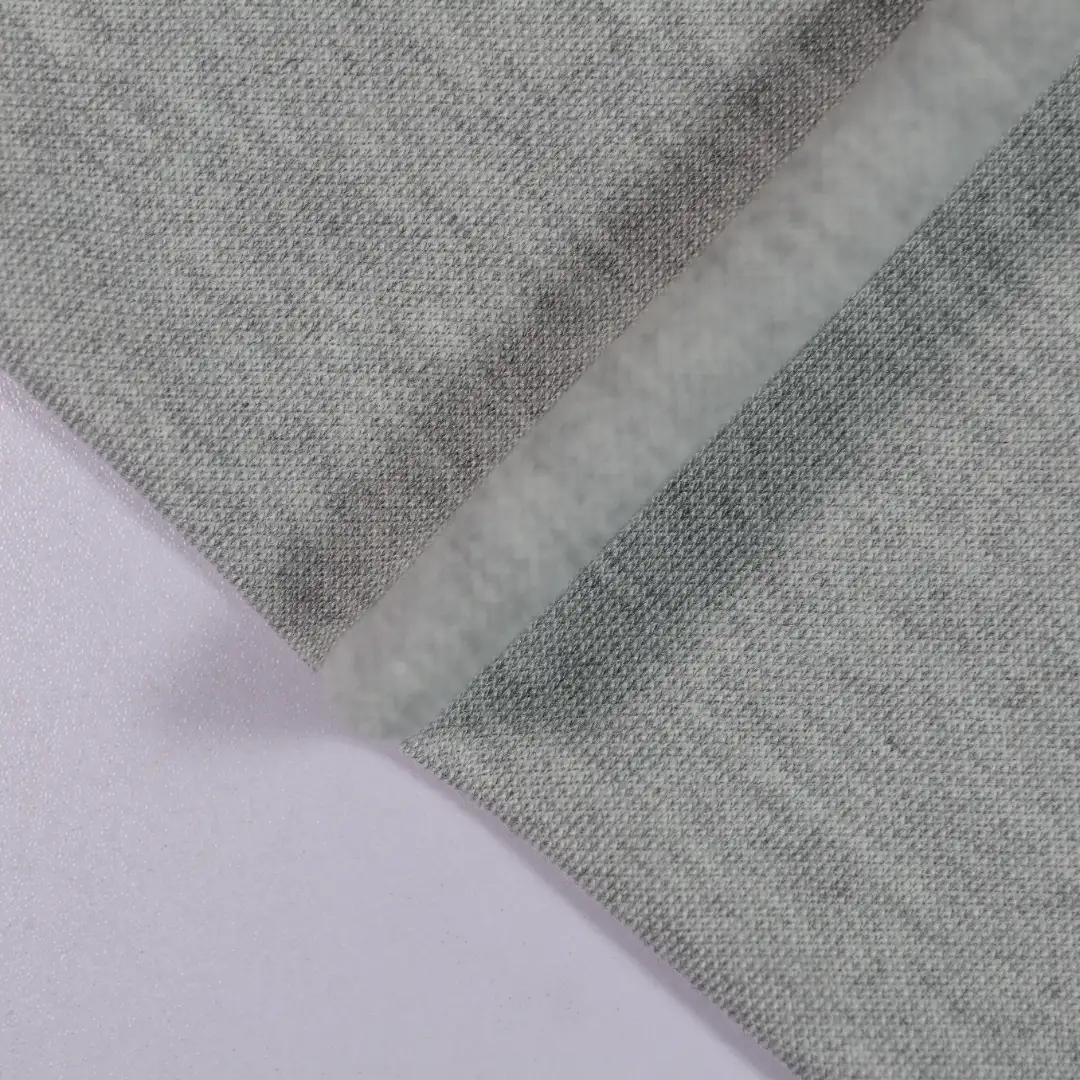 China Fabric for Ladies Vest (Sweater),Round Neck Pullover (Sweater),Long Sleeve Base Layer Top Pique Knit Fabric Polyester Rayon grey color buy from China wholesaler bulk order at wholesale price free worldwide shipping Alibaba