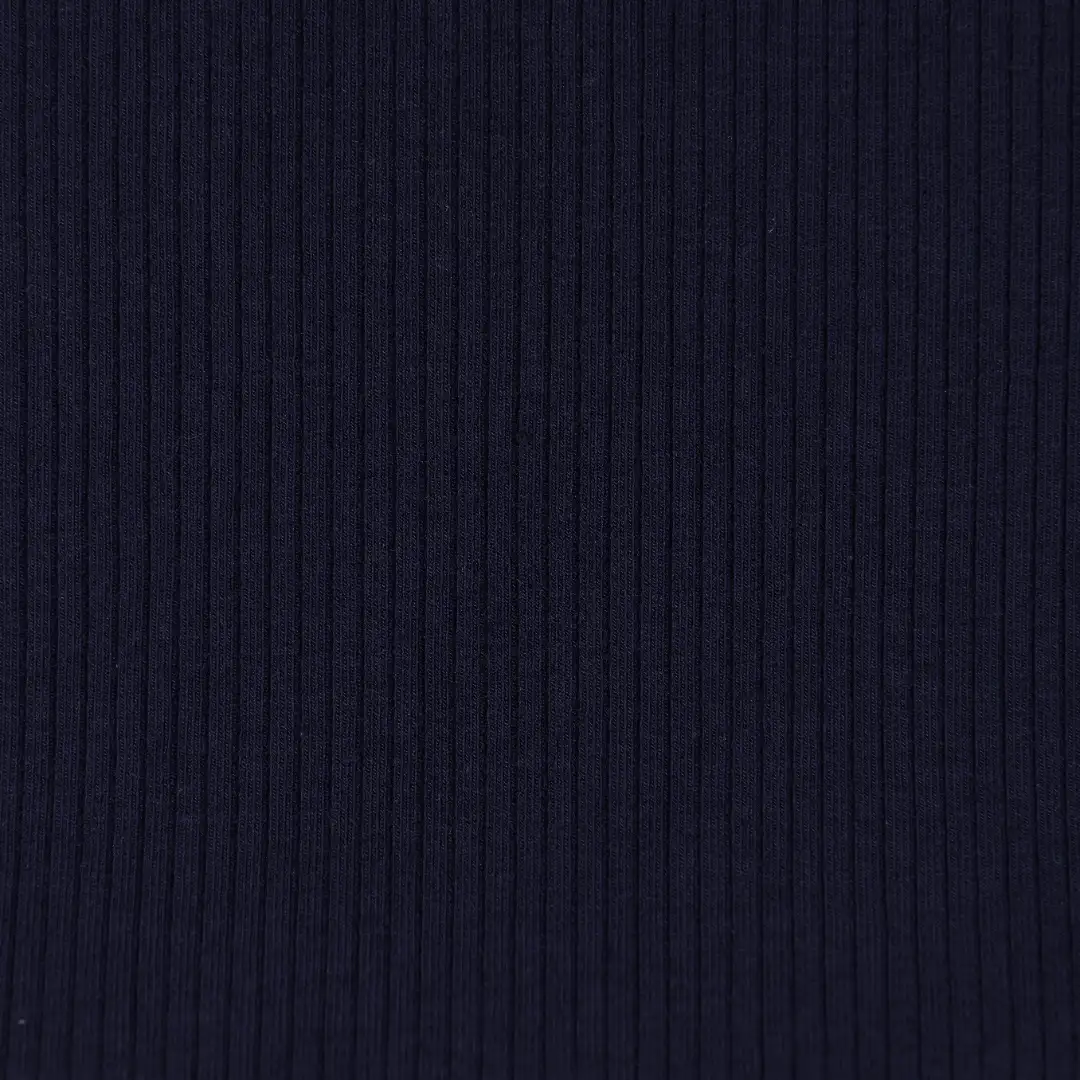 China Fabric for Open Cardigan (Sweater),Crew Neck Pullover (Sweater),Long Sleeve Base Layer Top Rib Knit Fabric Tencel Cotton Spandex dark blue color buy from China wholesaler bulk order at wholesale price free worldwide shipping Alibaba