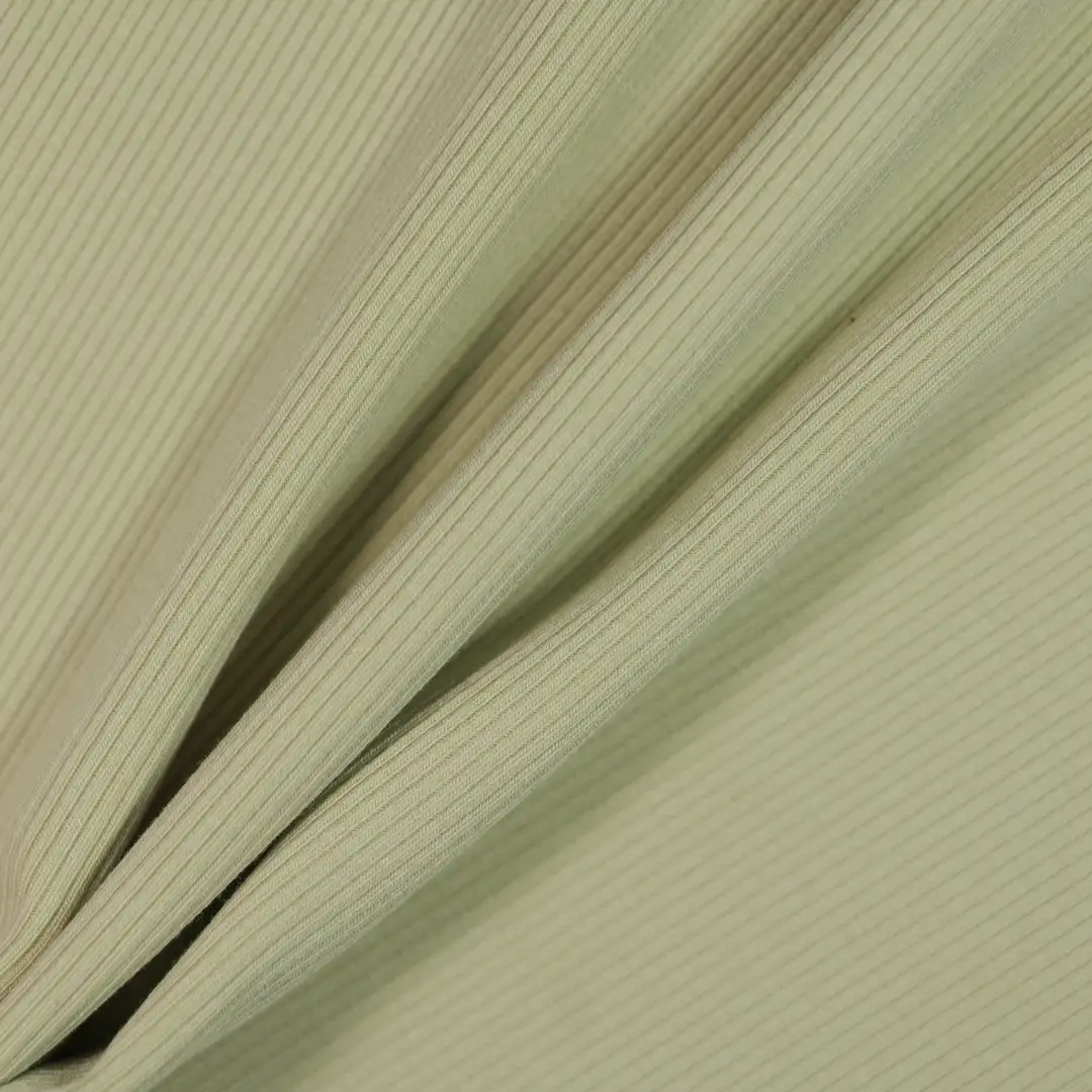 China Fabric for T-Shirt,Skirt,Long Sleeve Base Layer Top Rib Knit Fabric Cotton Rayon Spandex green color buy from China wholesaler bulk order at wholesale price free worldwide shipping Alibaba