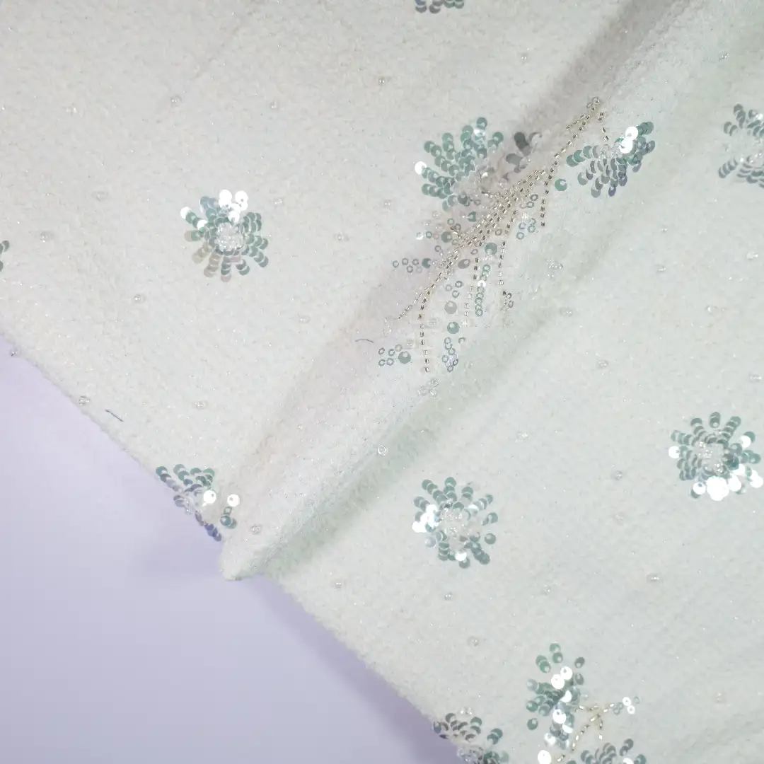 China Fabric for Shirt,Skirt Chanel-Style Fabric Woolen Polyester Cotton Acrylic Spandex White color buy from China wholesaler bulk order at wholesale price free worldwide shipping Alibaba