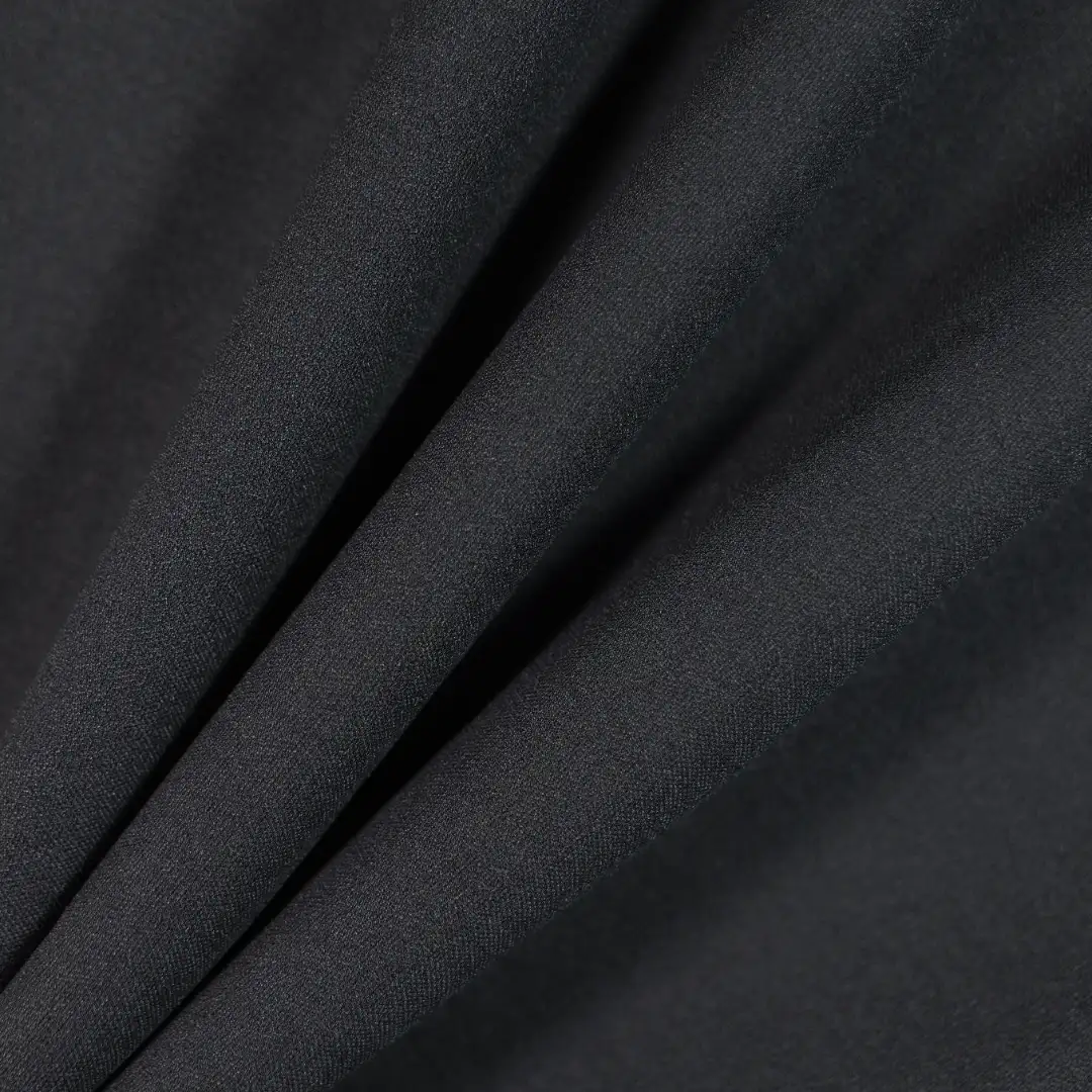 China Fabric for T-Shirt,Skirt,Shorts Rib Knit Fabric Polyester black color buy from China wholesaler bulk order at wholesale price free worldwide shipping Alibaba