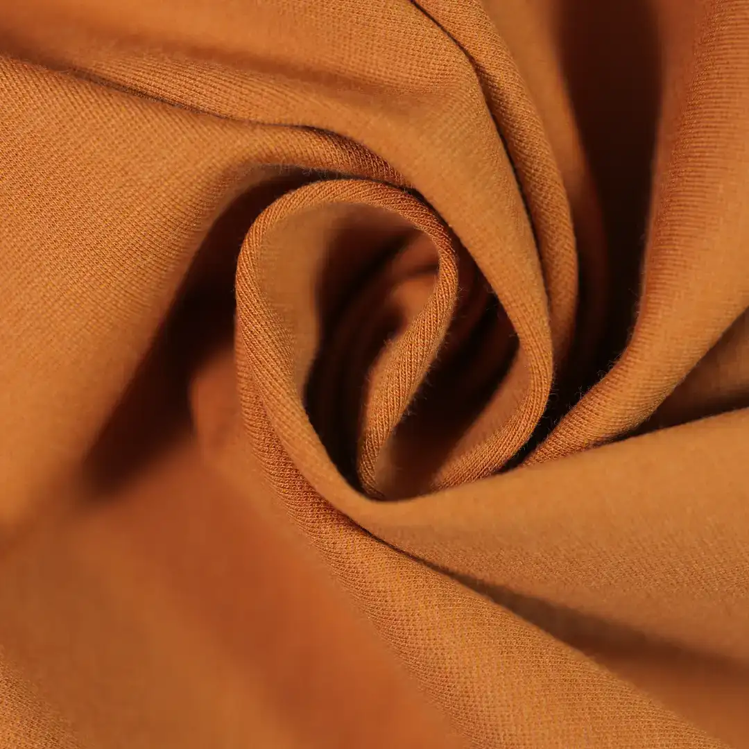 China Fabric for T-Shirt,Skirt Rib Knit Fabric Polyester coffee color buy from China wholesaler bulk order at wholesale price free worldwide shipping Alibaba