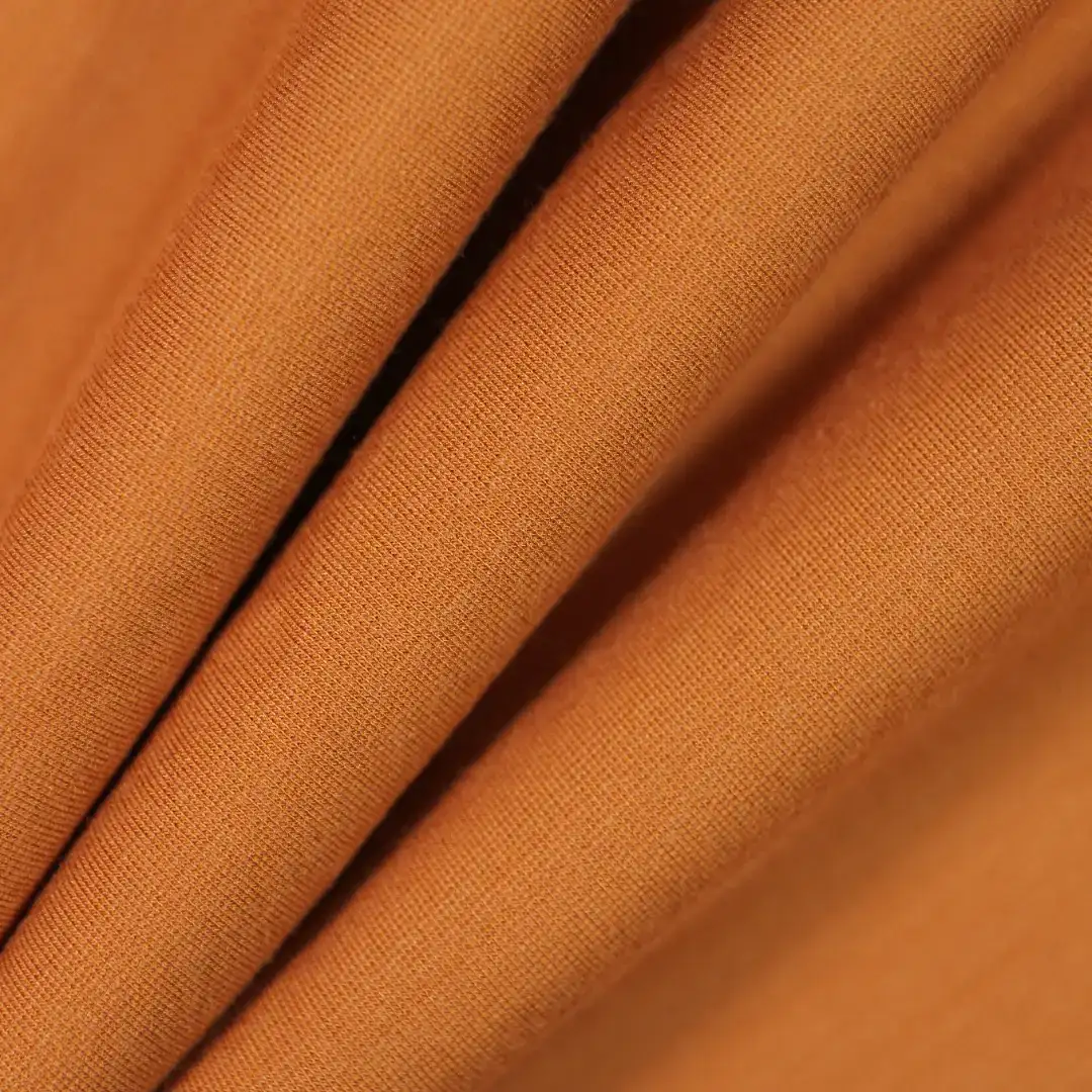 China Fabric for T-Shirt,Skirt Rib Knit Fabric Polyester coffee color buy from China wholesaler bulk order at wholesale price free worldwide shipping Alibaba