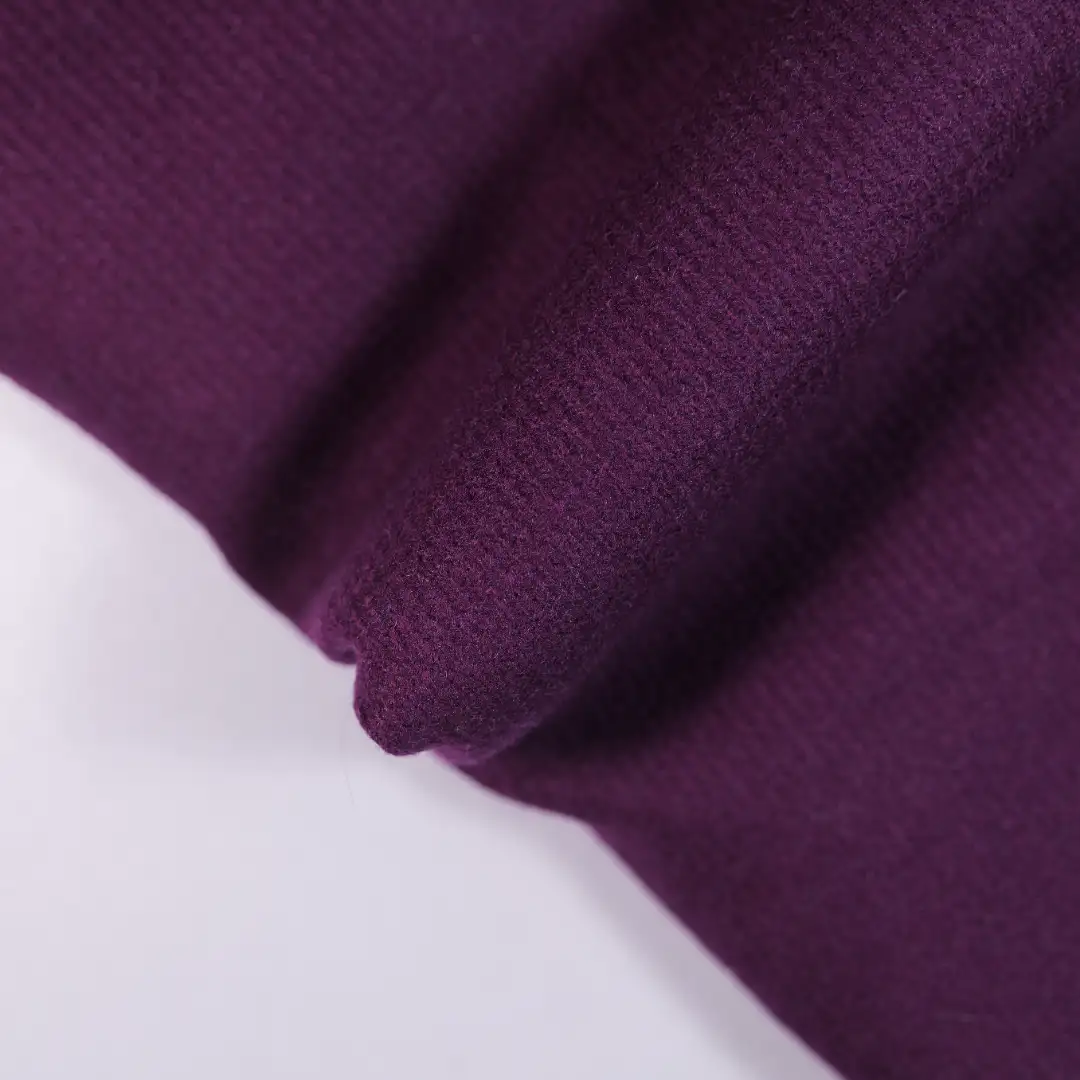 China Fabric for Pants,T-Shirt,Skirt Rib Knit Fabric Polyester dark purple color buy from China wholesaler bulk order at wholesale price free worldwide shipping Alibaba