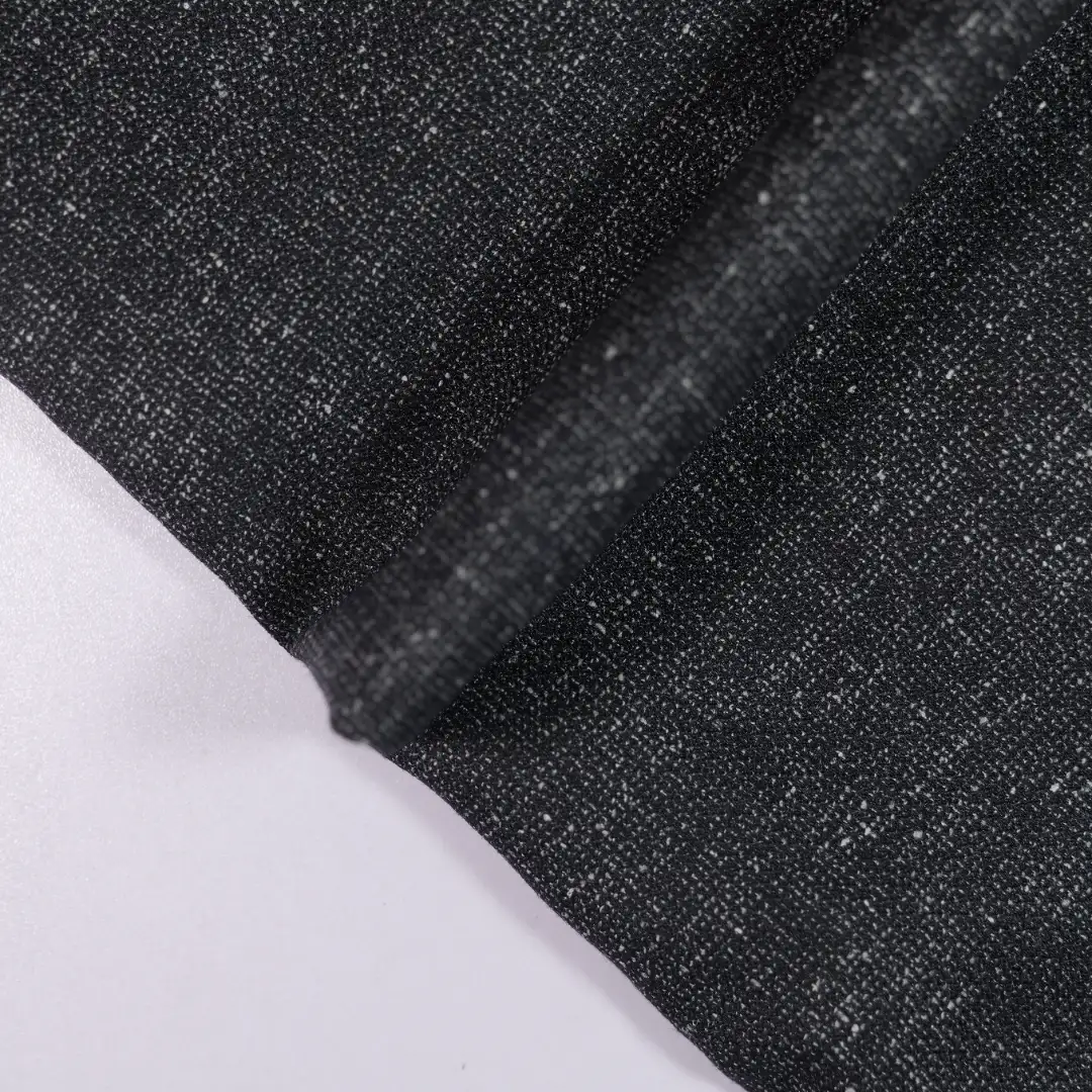 China Fabric for Pants,T-Shirt,Shorts Rib Knit Fabric Polyester black color buy from China wholesaler bulk order at wholesale price free worldwide shipping Alibaba