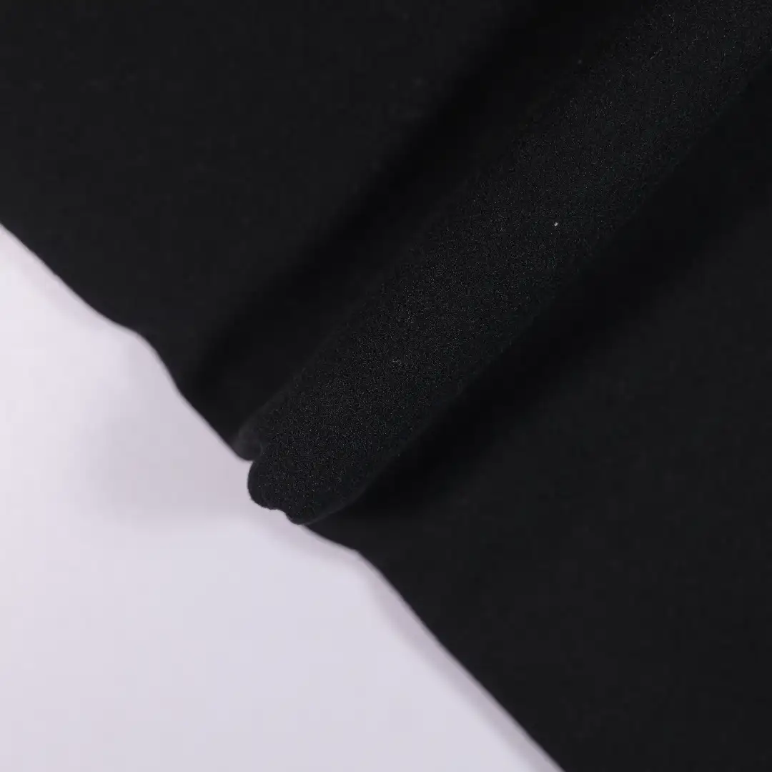 China Fabric for T-Shirt,Skirt,Shorts Rib Knit Fabric Polyester black color buy from China wholesaler bulk order at wholesale price free worldwide shipping Alibaba