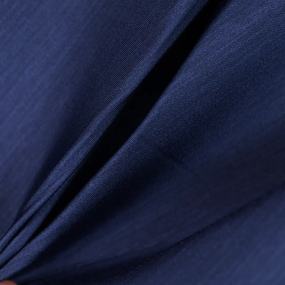 China Fabric for T-Shirt,Skirt,Shorts Rib Knit Fabric Polyester dark blue color buy from China wholesaler bulk order at wholesale price free worldwide shipping Alibaba