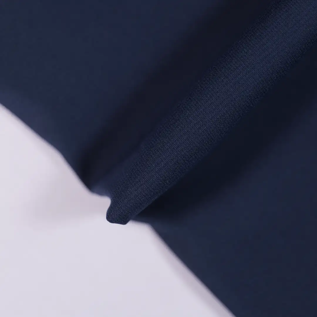 China Fabric for T-Shirt,Skirt,Jogger Rib Knit Fabric Polyester dark blue color buy from China wholesaler bulk order at wholesale price free worldwide shipping Alibaba