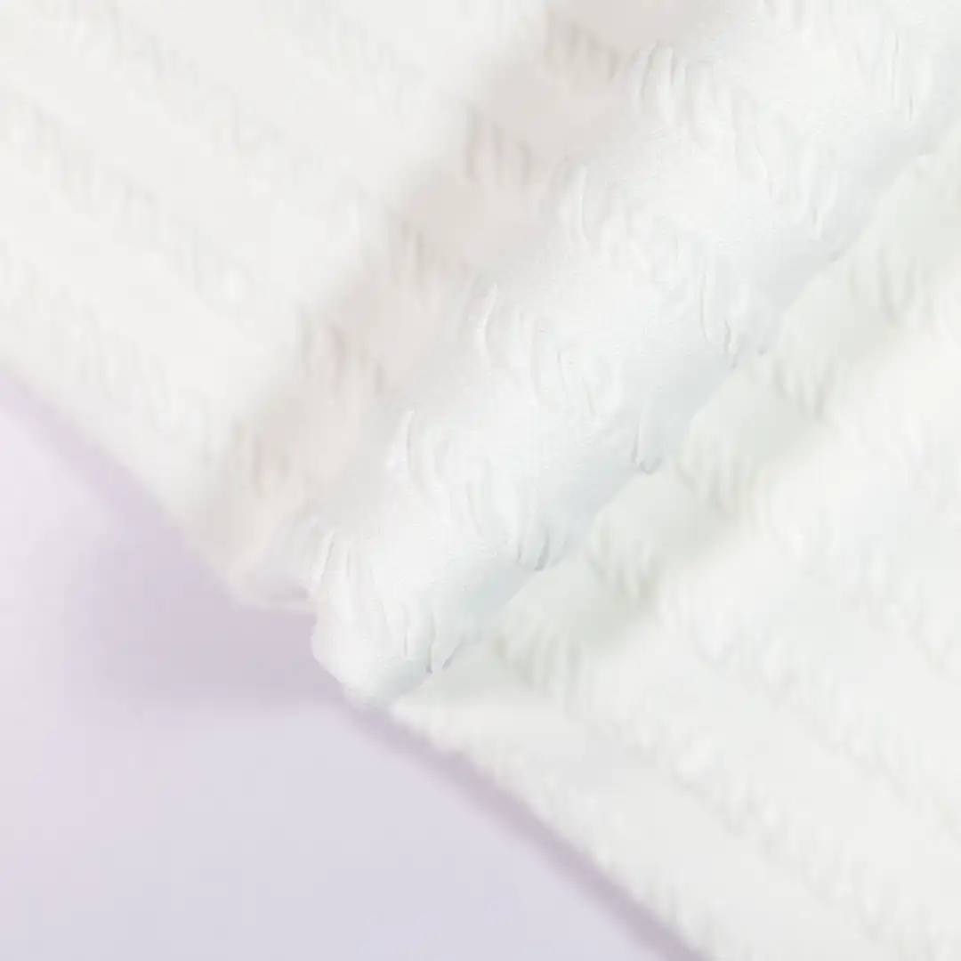 China Fabric for T-Shirt,Skirt,Shorts Rib Knit Fabric Polyester white color buy from China wholesaler bulk order at wholesale price free worldwide shipping Alibaba