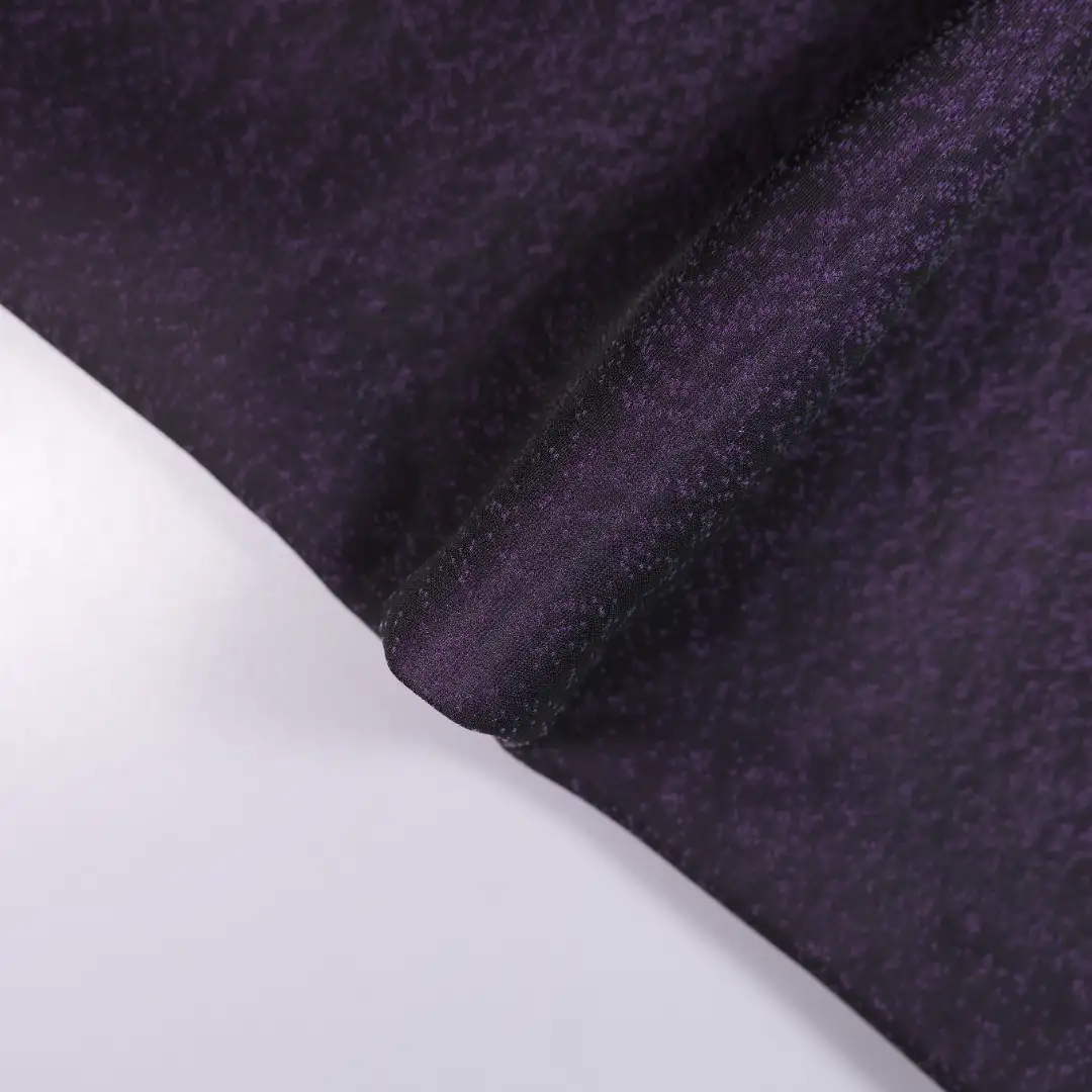 China Fabric for T-Shirt,Skirt Rib Knit Fabric Polyester PURPLE color buy from China wholesaler bulk order at wholesale price free worldwide shipping Alibaba