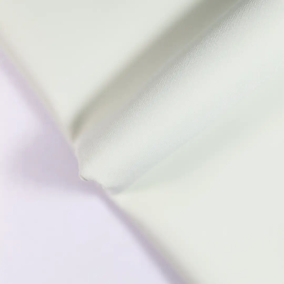 China Fabric for Shirt,Suit Trouser,Blazer Polyester/Rayon Plain Woven Blended Fabric Polyester Spandex grey white color buy from China wholesaler bulk order at wholesale price free worldwide shipping Alibaba