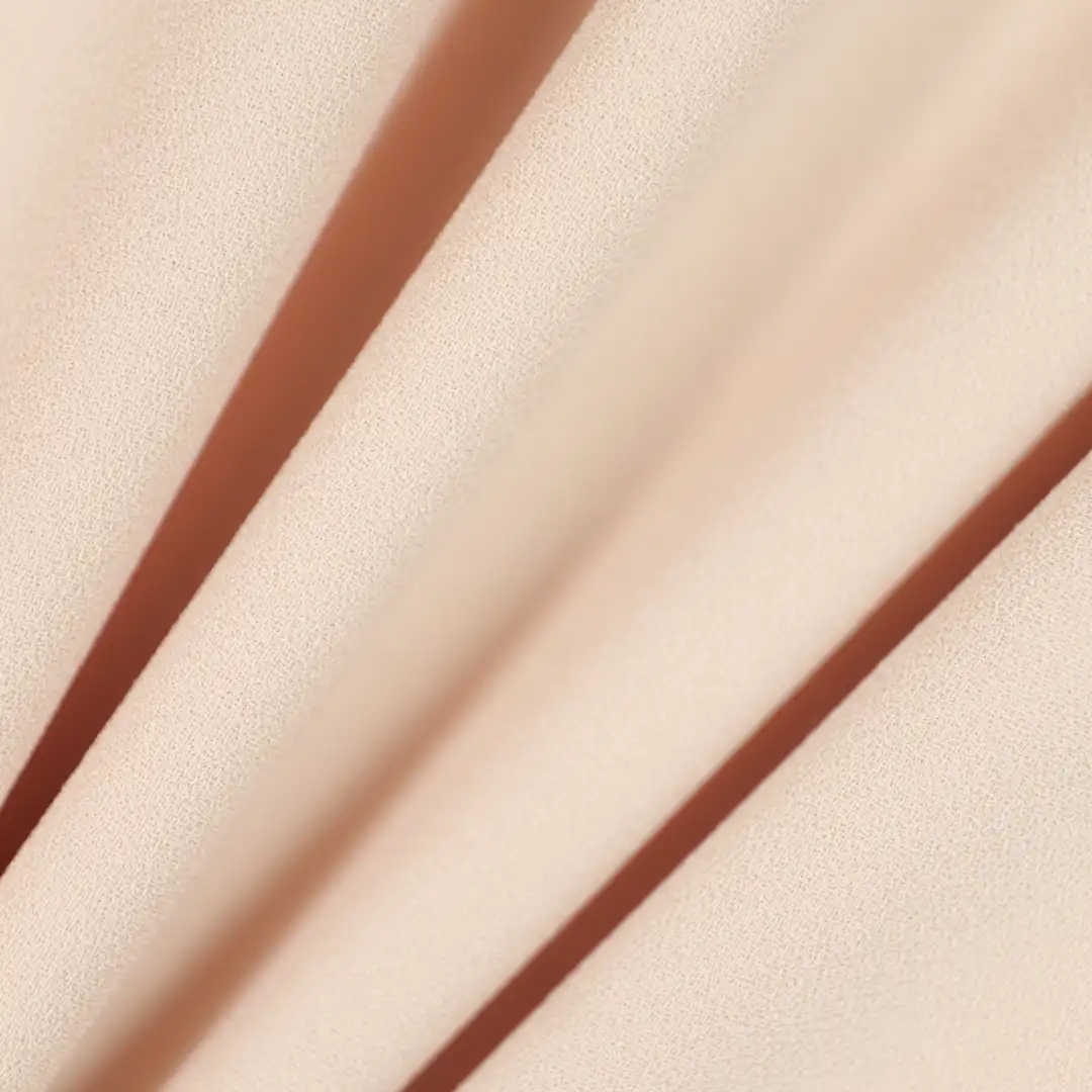 China Fabric for Shirt,Pants,Crop Top,Skirt Chiffon Synthetic Woven Fabric Polyester beige color buy from China wholesaler bulk order at wholesale price free worldwide shipping Alibaba