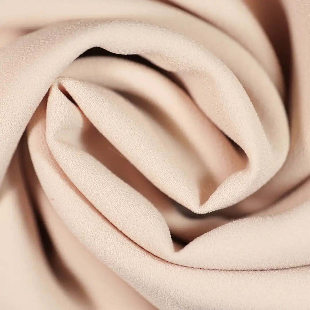 China Fabric for Shirt,Pants,Crop Top,Skirt Chiffon Synthetic Woven Fabric Polyester beige color buy from China wholesaler bulk order at wholesale price free worldwide shipping Alibaba