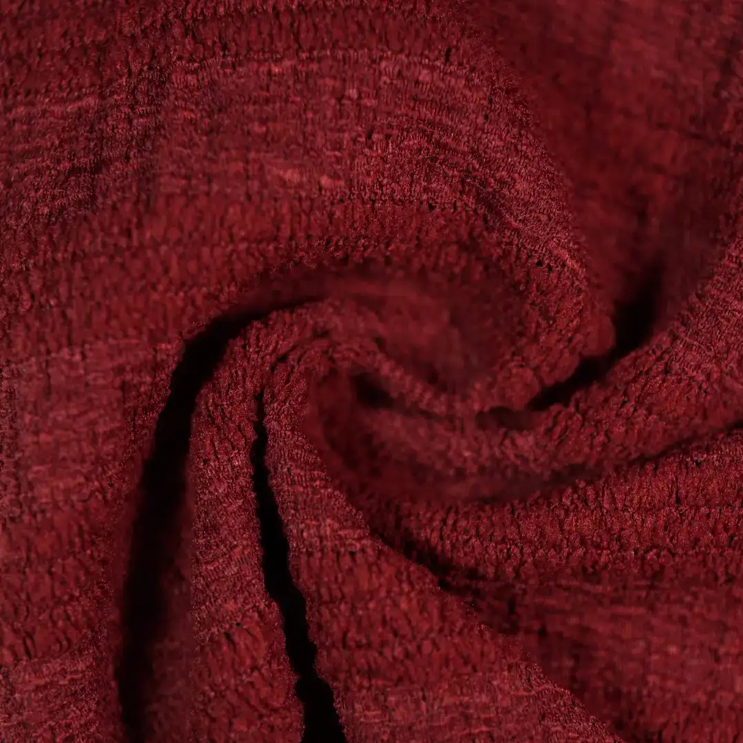 China Fabric for T-Shirt,Skirt,Backless Beach Dress,Tank Midi Dress Crepe Knit Fabric Polyester Spandex dark red color buy from China wholesaler bulk order at wholesale price free worldwide shipping Alibaba