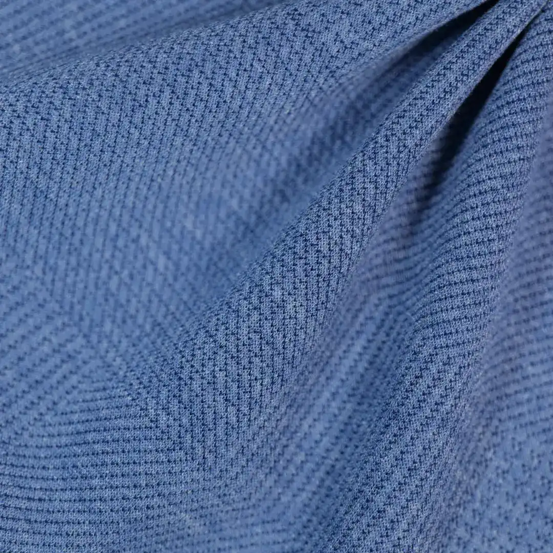 China Fabric for T-Shirt,Skirt,Tank Midi Dress Pique Knit Fabric Polyester Spandex dark blue color buy from China wholesaler bulk order at wholesale price free worldwide shipping Alibaba