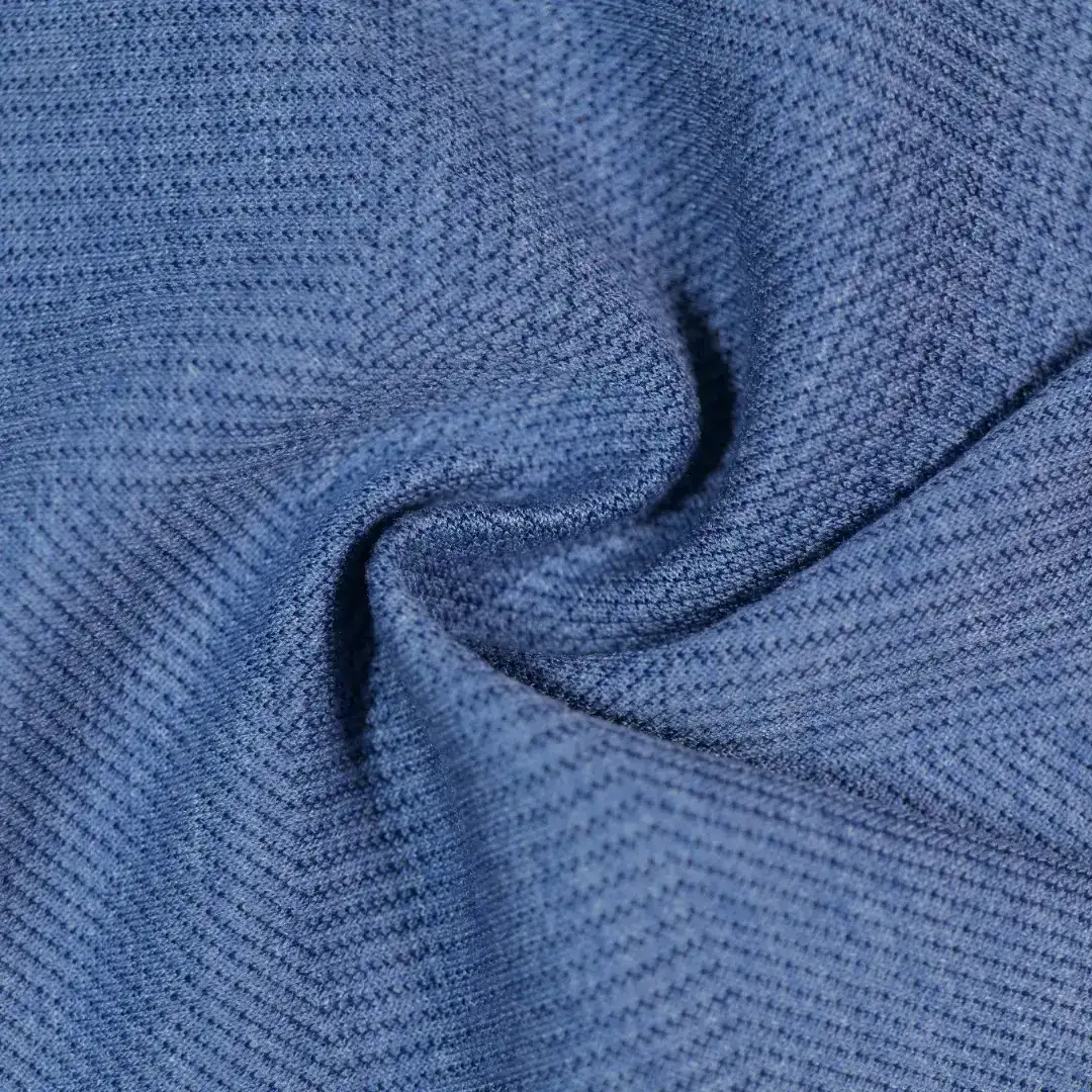 China Fabric for T-Shirt,Skirt,Tank Midi Dress Pique Knit Fabric Polyester Spandex dark blue color buy from China wholesaler bulk order at wholesale price free worldwide shipping Alibaba