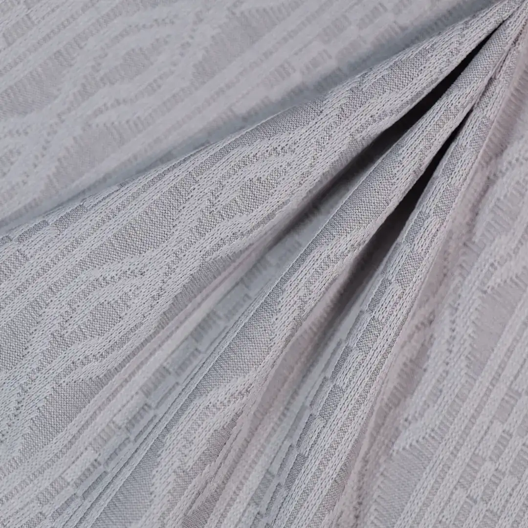 China Fabric for T-Shirt,Skirt,Long Sleeve Base Layer Top Jacquard Knit Fabric Polyester Spandex grey color buy from China wholesaler bulk order at wholesale price free worldwide shipping Alibaba