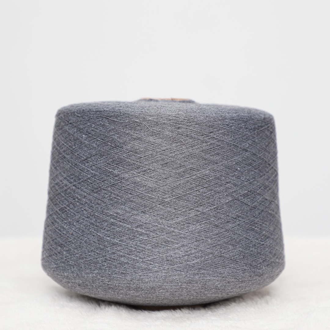 China Yarn for Shirt Long Sleeve Button (Sweater),Crew Neck Pullover (Sweater),Polo T-shirt (Sweater) Ring Spun Regular Yarn Recycled Polyester Gray color buy from China wholesaler bulk order at wholesale price free worldwide shipping Alibaba