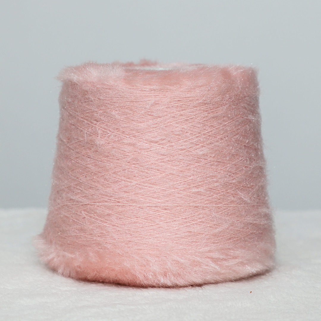 China Yarn for Dresses (Cardigan Open) (Sweater),Dresses (Cardigan Button) (Sweater),Crop Top Pullover (Sweater) Cat Feather Yarn Fancy Yarn Polyester Pink color buy from China wholesaler bulk order at wholesale price free worldwide shipping Alibaba