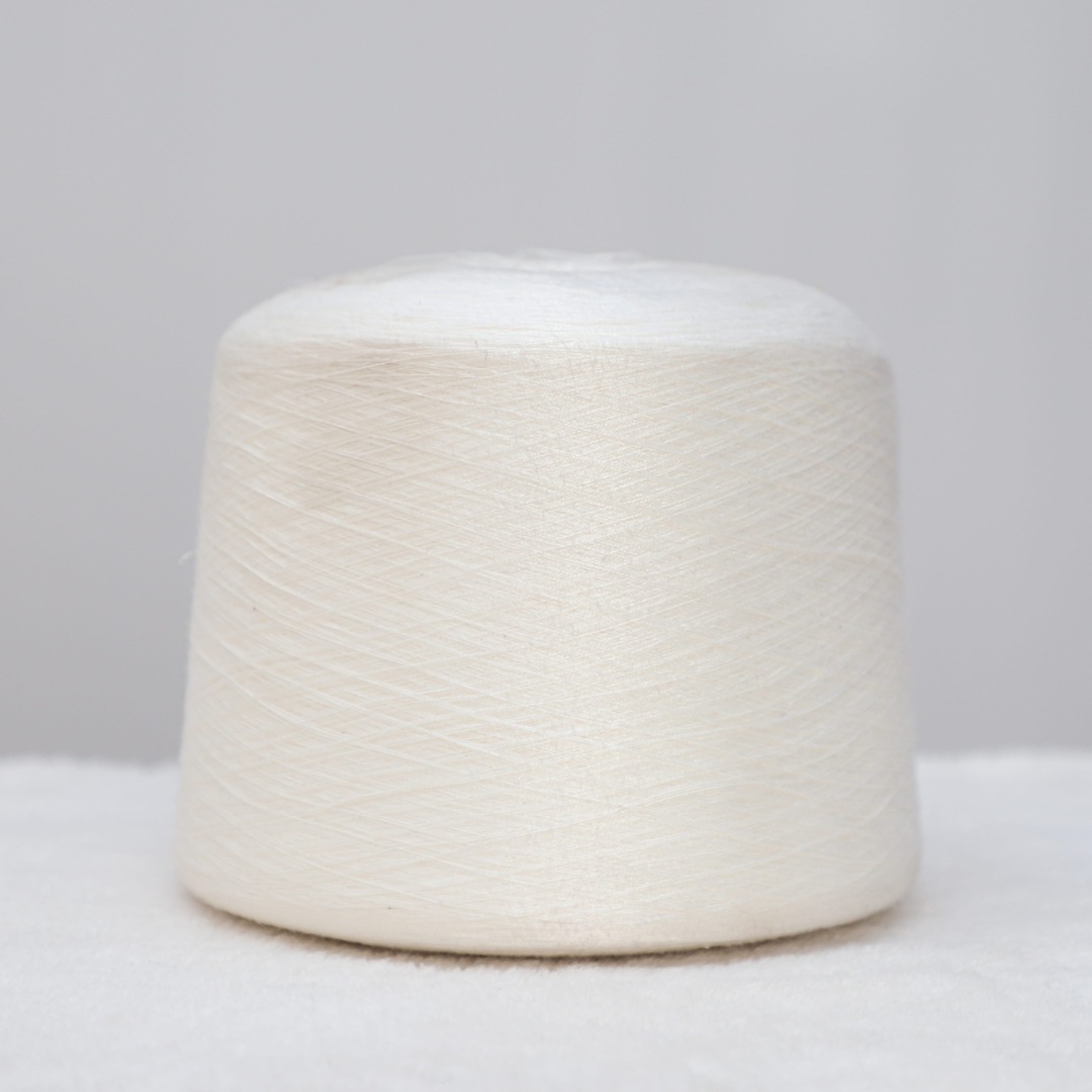 China Yarn for Polo T-shirt (Sweater),Crew Neck Pullover (Sweater),Half-Zipper Cardigan (Sweater) Ring Spun Regular Yarn Eco Vero White color buy from China wholesaler bulk order at wholesale price free worldwide shipping Alibaba
