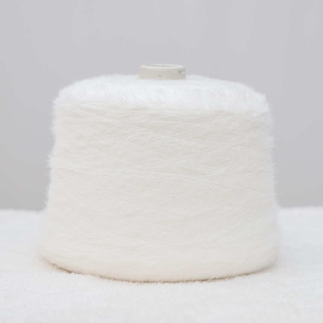 China Yarn for Dresses (Cardigan Button) (Sweater),Women's Pants (Sweater),Ladies Vest (Sweater) Cat Feather Yarn Fancy Yarn Nylon White color buy from China wholesaler bulk order at wholesale price free worldwide shipping Alibaba