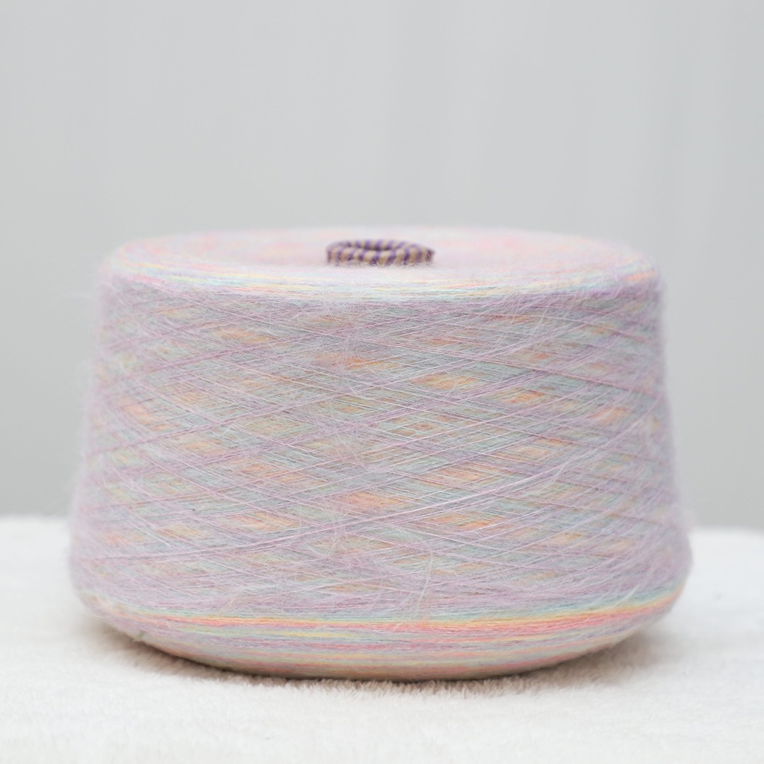 China Yarn for Dresses (Cardigan Open) (Sweater),Crop Top Pullover (Sweater) Mossy Yarn Fancy Yarn Acrylic Polyester Nylon Wool Spandex Rainbow color buy from China wholesaler bulk order at wholesale price free worldwide shipping Alibaba