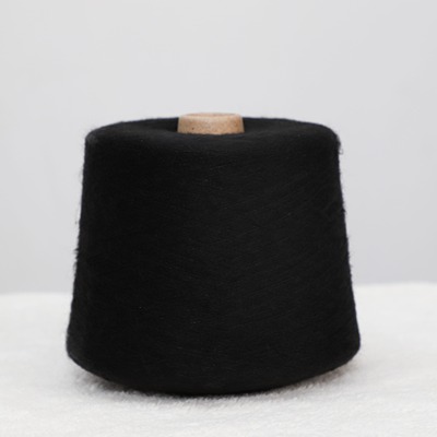 China Yarn for Half-Zipper Cardigan (Sweater),Knitted Jacket (Sweater),Hoodie  (Sweater) Mossy Yarn Fancy Yarn Recycled Polyester Acrylic Wool Spandex Black color buy from China wholesaler bulk order at wholesale price free worldwide shipping Alibaba