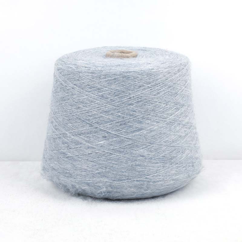 China Yarn for Open Cardigan (Sweater),Hoodie  (Sweater),Round Neck Pullover (Sweater) Mossy Yarn Fancy Yarn Polyester Merino Wool Spandex Acrylic Grey color buy from China wholesaler bulk order at wholesale price free worldwide shipping Alibaba