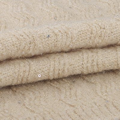 China Yarn for Open Cardigan (Sweater),Round Neck Pullover (Sweater),Hoodie  (Sweater) Mossy Yarn Fancy Yarn Recycled Nylon Lurex beige color buy from China wholesaler bulk order at wholesale price free worldwide shipping Alibaba