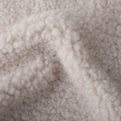 China Fabric for Overcoat,Bomber Jacket,Trench Coat Sherpa Knit Fabric Polyester Beige color buy from China wholesaler bulk order at wholesale price free worldwide shipping Alibaba
