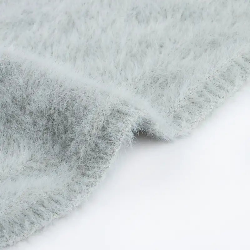 China Yarn for Crop Top Pullover (Sweater),Dresses (Cardigan Open) (Sweater) Cat Feather Yarn Fancy Yarn Nylon Light Grey color buy from China wholesaler bulk order at wholesale price free worldwide shipping Alibaba