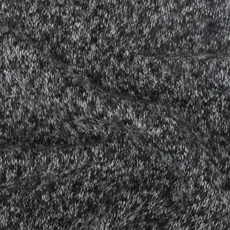 China Fabric for T-Shirt,Pajamas,Loungewear,Yoga Pants,Tracksuits Single Jersey Knit Fabric Polyester Grey Mélange color buy from China wholesaler bulk order at wholesale price free worldwide shipping Alibaba