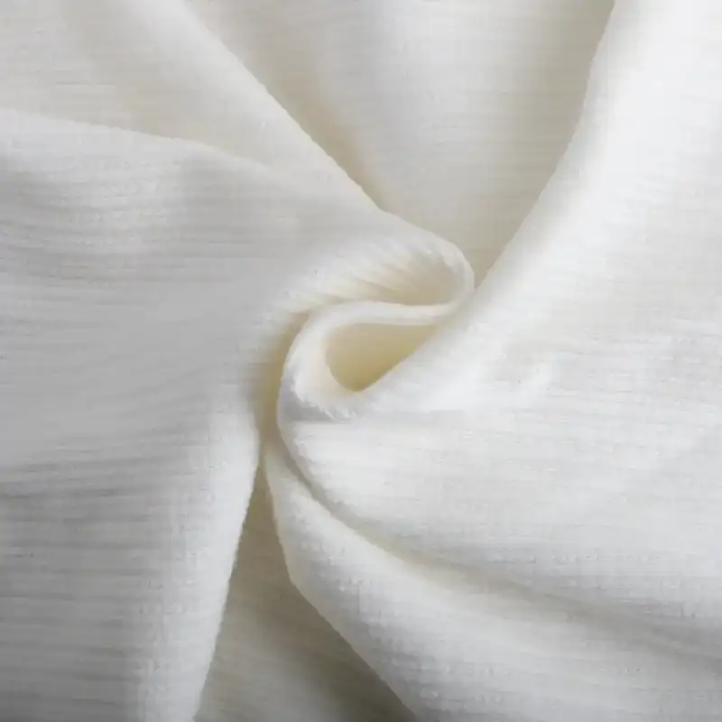 India Fabric for Waistcoat,Blazer Weft Jacquard Knit Fabric Cotton Spandex White color buy from India wholesaler bulk order at wholesale price free worldwide shipping Alibaba