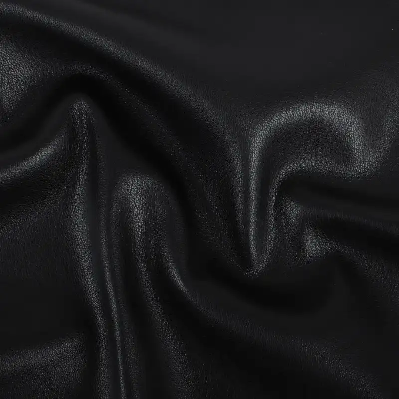 China Fabric for Jacket,Blazer PU Woven Blended Fabric PU Black color buy from China wholesaler bulk order at wholesale price free worldwide shipping Alibaba