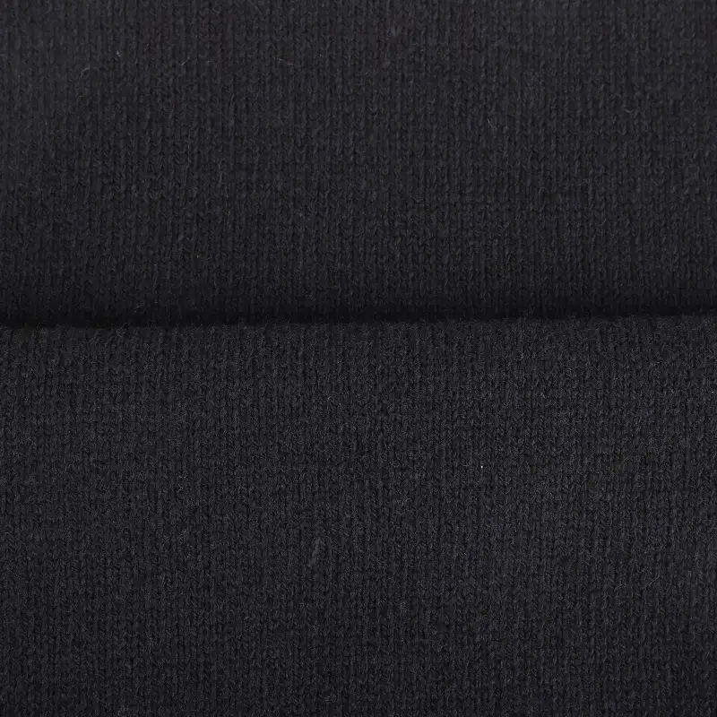 China Yarn for Knitted Jacket (Sweater),Hoodie  (Sweater),Half-Zipper Cardigan (Sweater) Semi-Worsted Spun Regular Yarn BCI Cotton Recycled Polyester Wool Black color buy from China wholesaler bulk order at wholesale price free worldwide shipping Alibaba