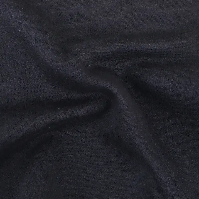 China Fabric for Hoodie,Sweatshirt,Jacket Fleece Knit Fabric Polyester Black color buy from China wholesaler bulk order at wholesale price free worldwide shipping Alibaba