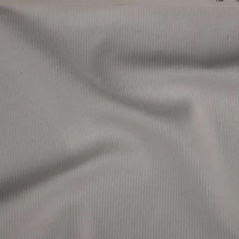 China Fabric for Crop Top,Hoodie,Tank Top Rib Knit Fabric Cotton Polyester Spandex White color buy from China wholesaler bulk order at wholesale price free worldwide shipping Alibaba