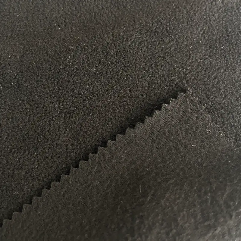 China Fabric for Hoodie,Jackets,Sweatshirt Polar Fleece Knit Fabric Polyester Black color buy from China wholesaler bulk order at wholesale price free worldwide shipping Alibaba